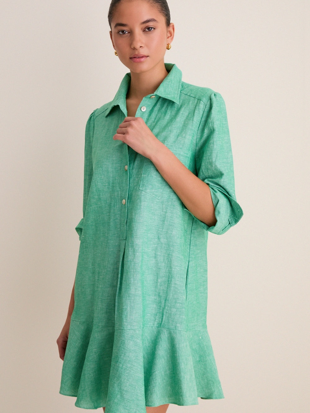 Tuckernuck Sea Green Callahan Shirt Dress